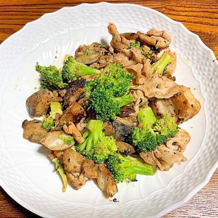 美味しく蓮根大変身！豚肉ｘたたき蓮根の醤油炒め